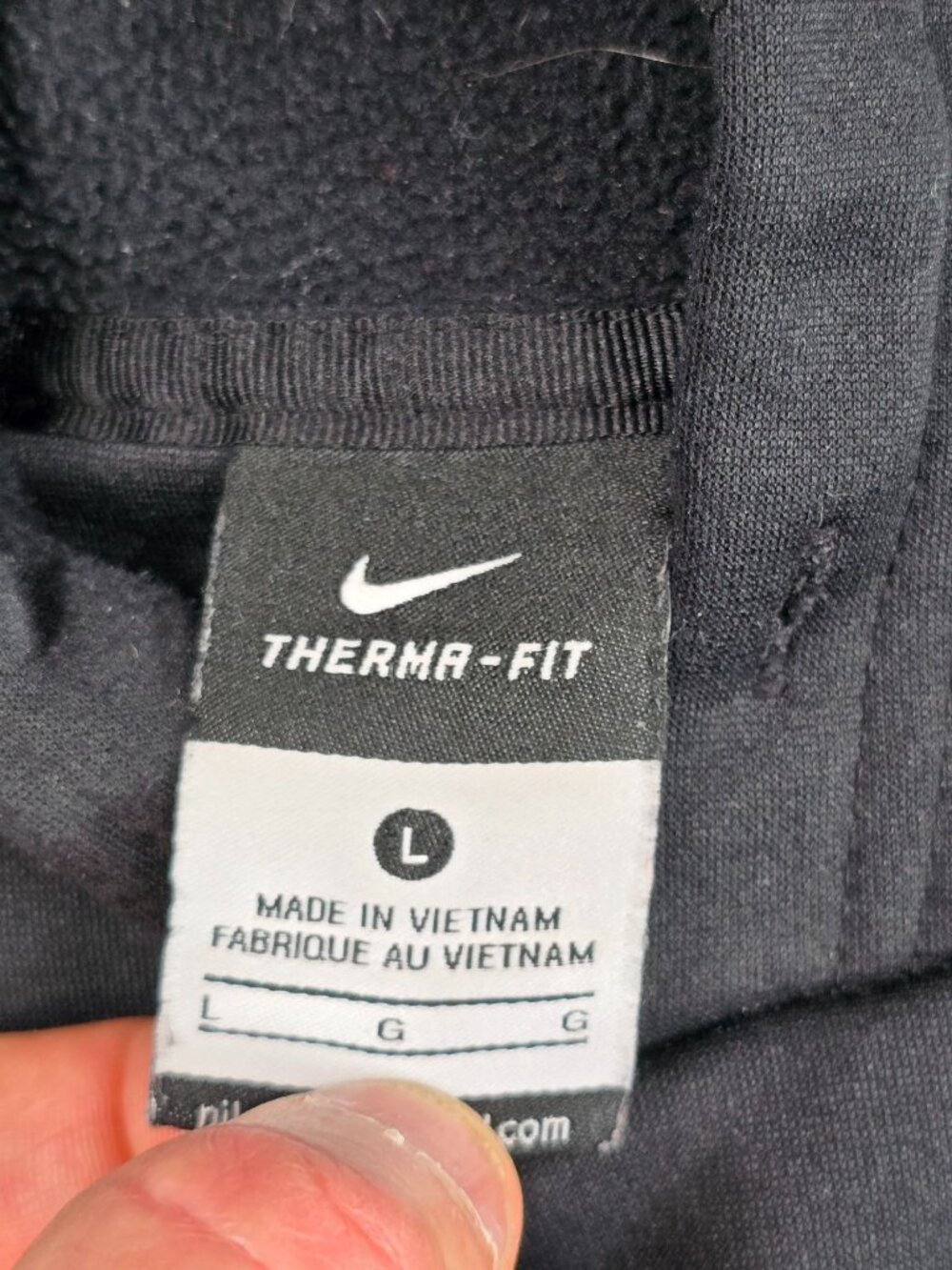 Nike Therma-Fit Black  Carolina Panthers  Hoodie Large - Picture 3 of 7